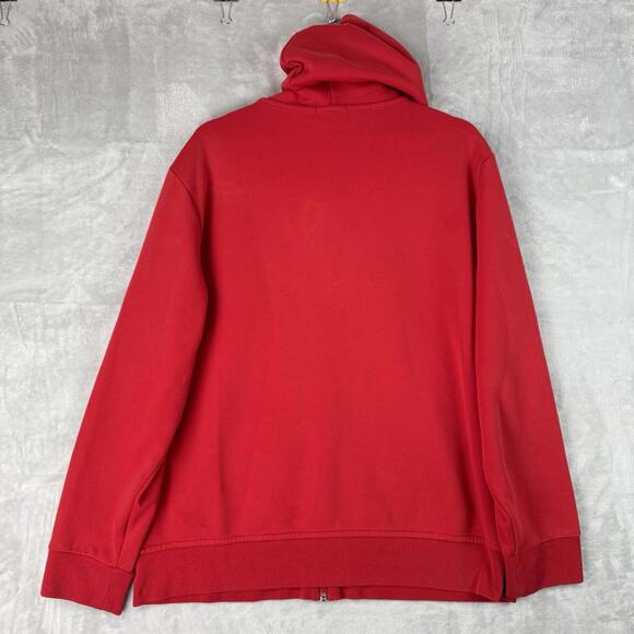 Polo Ralph Lauren Full Zip Hoodie Red Fleece Pony Men Size XL Preppy Classic - Picture 4 of 9